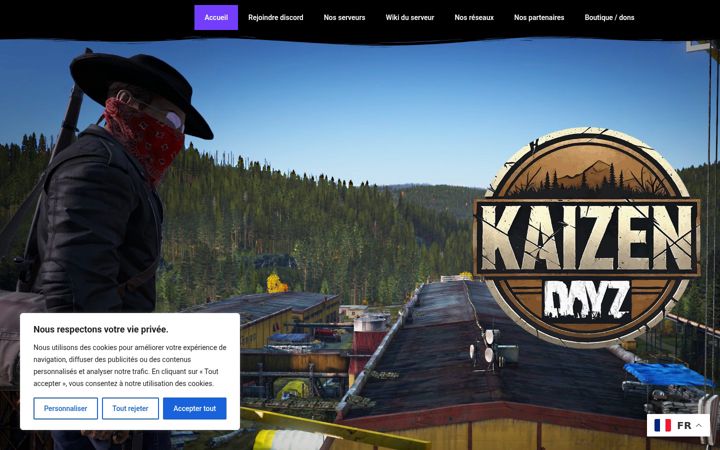 Screenshot of kaizen-dayz.fr