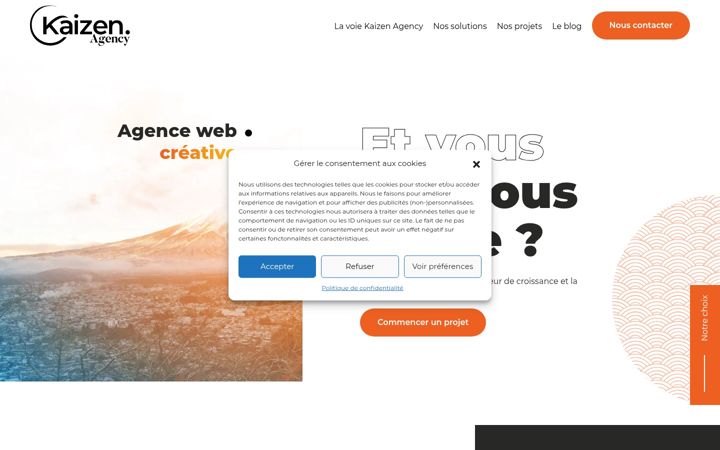 Screenshot of kaizen-hosting.com