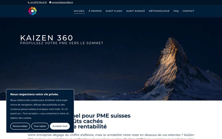 Screenshot of kaizen360.ch