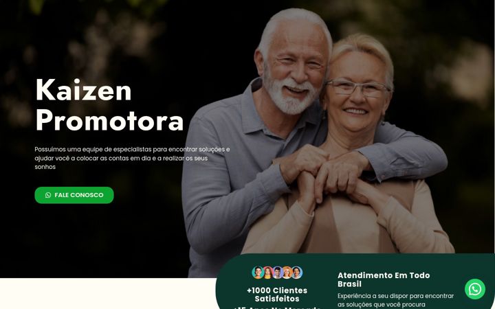 Screenshot of kaizenpromotora.com.br