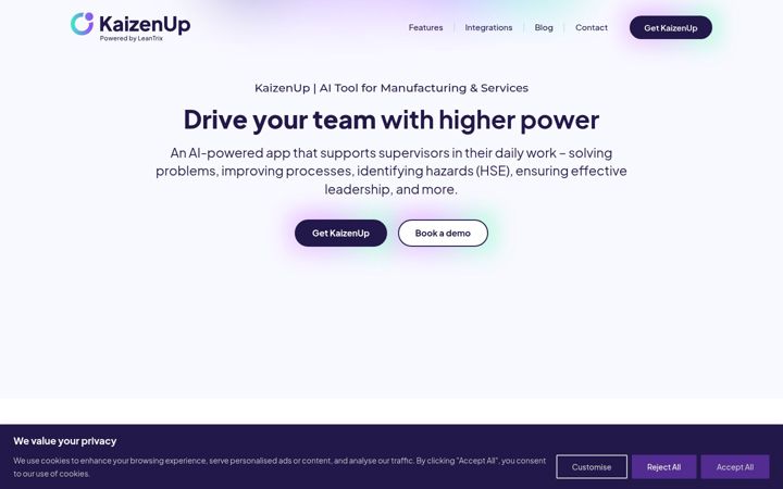 Képernyőkép: kaizenup.ai