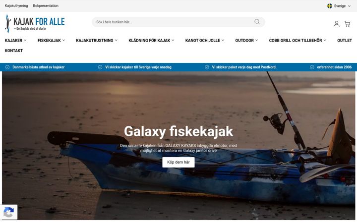 Screenshot of kajakforalle.se