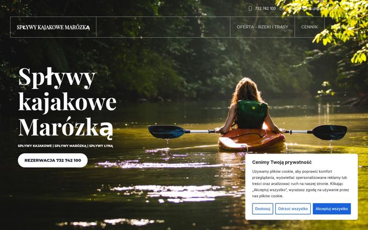 Screenshot of kajakiswaderki.pl