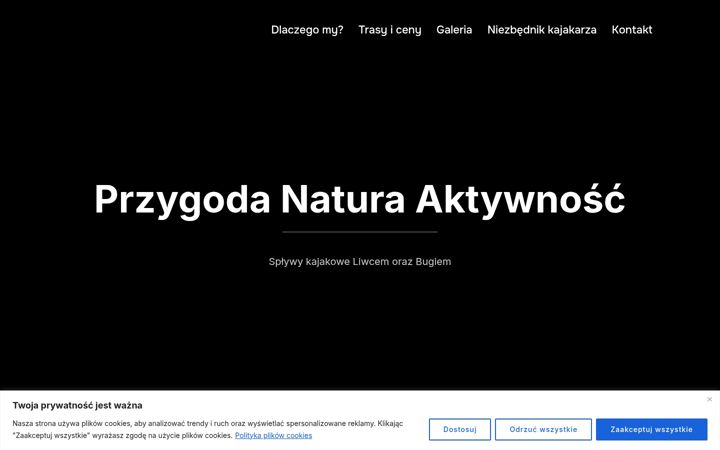 Screenshot of kajakiuwojtka.pl