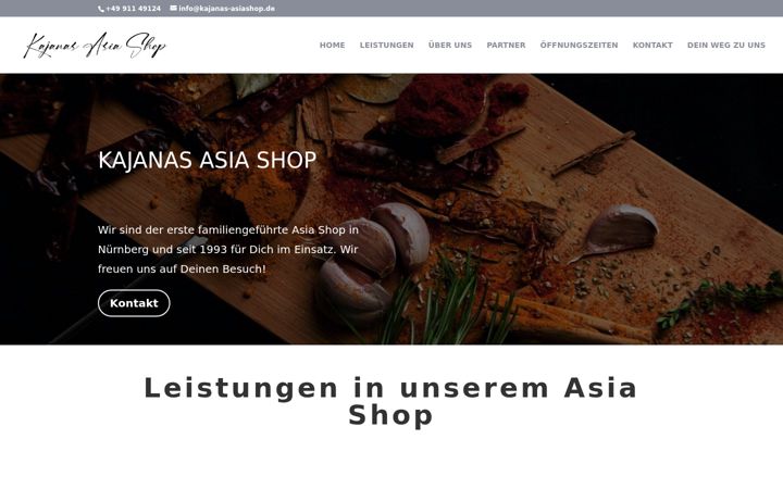 Screenshot of kajanas-asiashop.de
