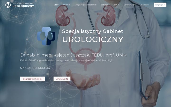 Screenshot of kajetanjuszczak-urolog.pl