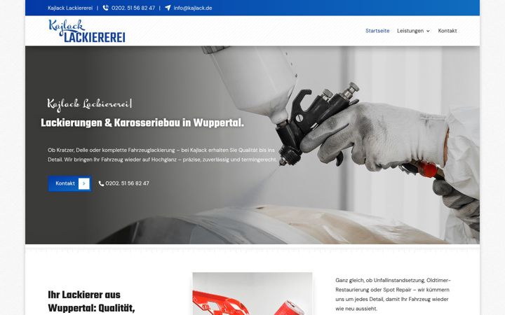Screenshot of kajlack.de