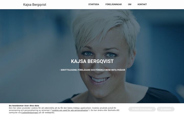 Screenshot of kajsa-bergqvist.com