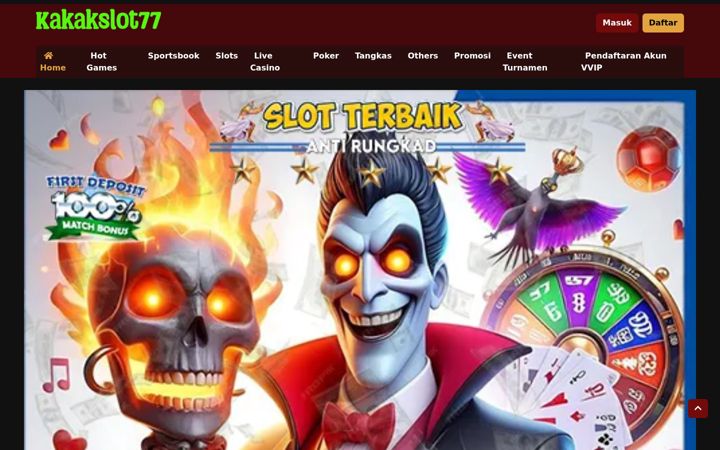 Screenshot of kakakslot77.org