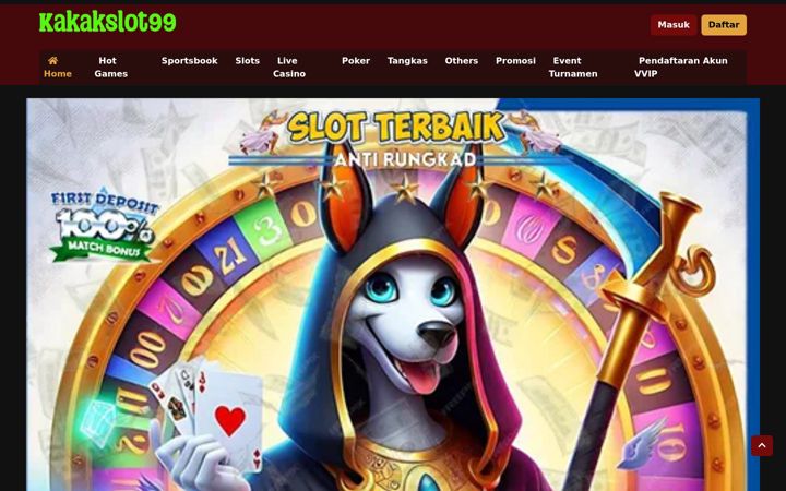 Screenshot of kakakslot99.com