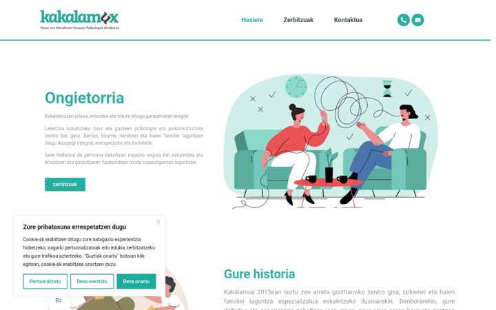 Screenshot of kakalamuxpsikologia.com