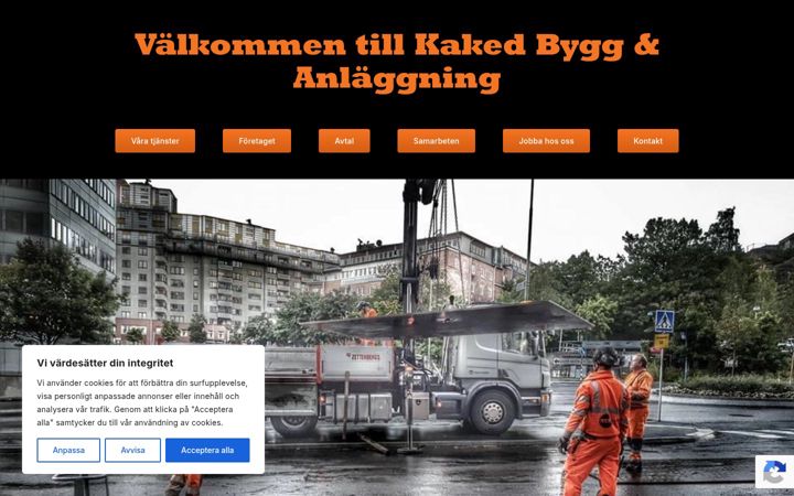 Screenshot of kakedbygg.se