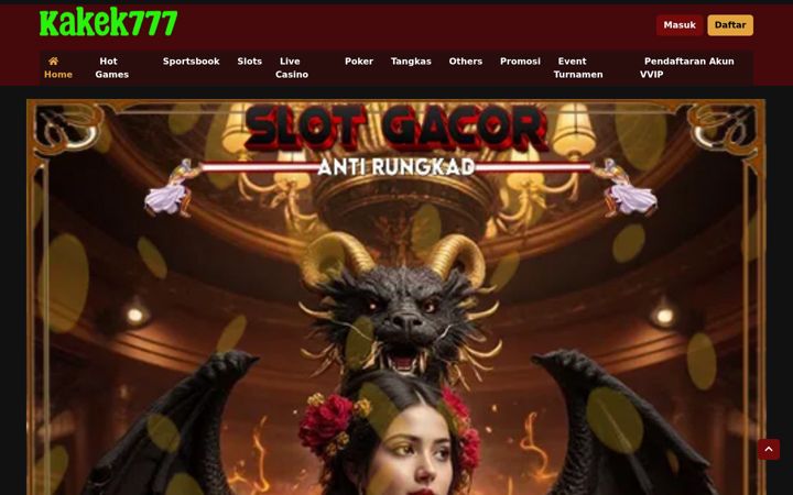 Screenshot of kakek777slot.org