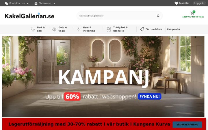 Screenshot of kakelgallerian.se