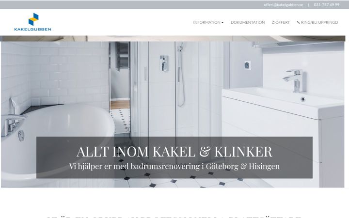 Screenshot of kakelgubben.se