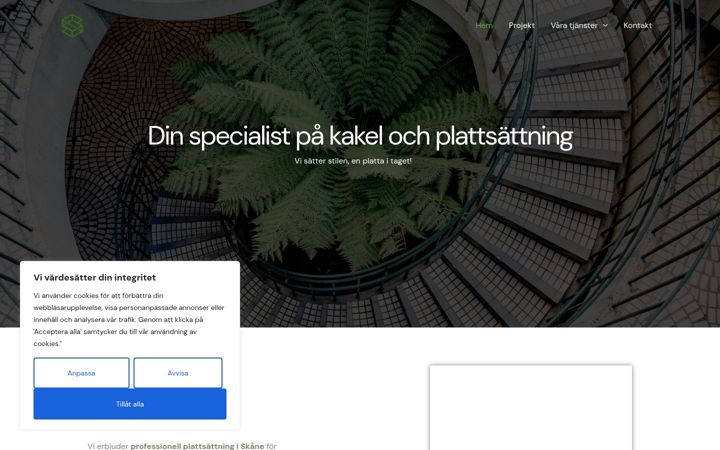 Screenshot of kakelmastare-senja.se