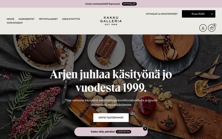 Screenshot of kakkugalleria.com