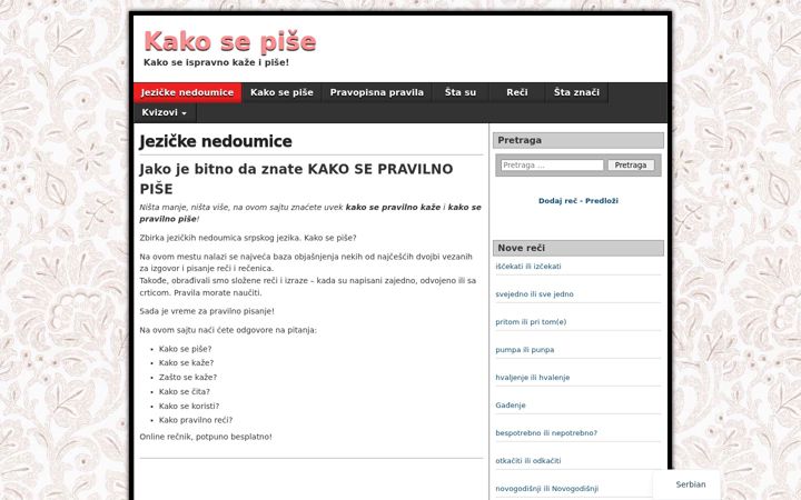 Screenshot of kakosepise.net