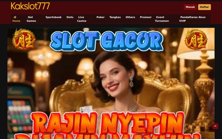 Screenshot of kakslot777.com