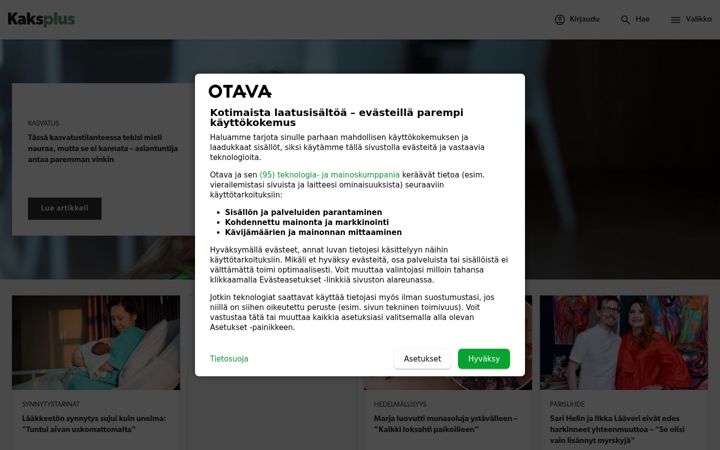 Screenshot of kaksplus.fi