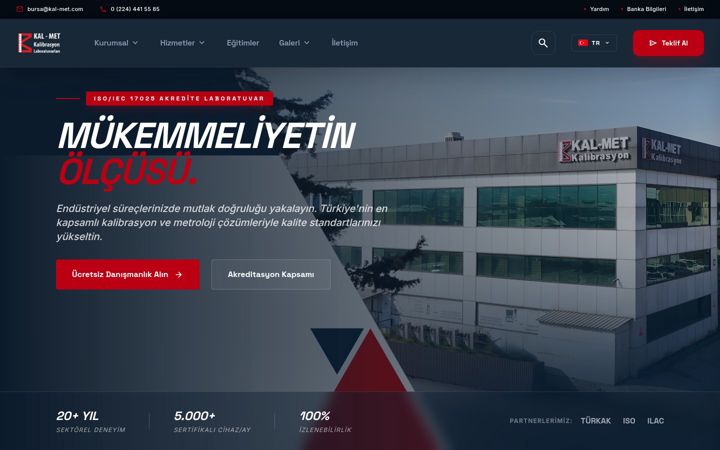 Screenshot of kal-met.com