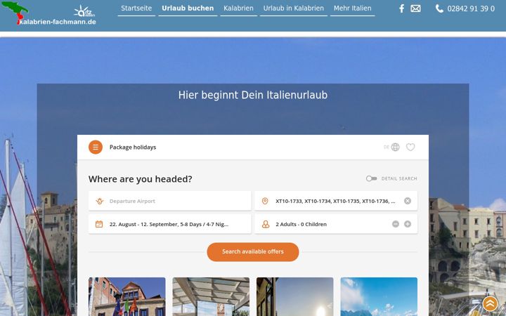 Screenshot of kalabrienfachmann.de