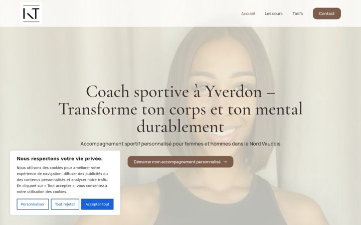 Screenshot of kalambaytraining.com