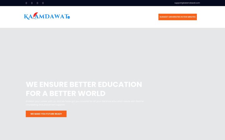 Screenshot of kalamdawat.com