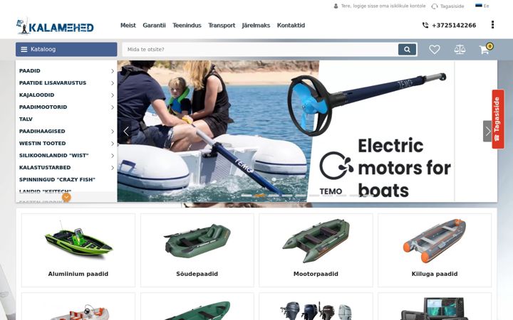Screenshot of kalamehed.com