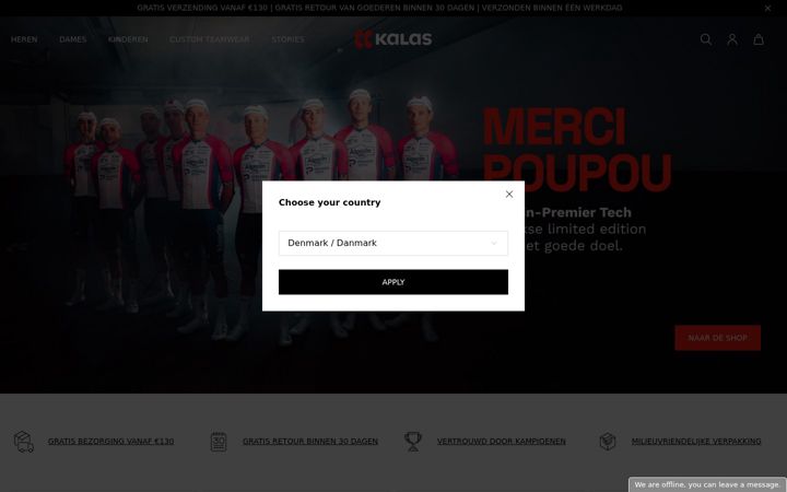 Screenshot of kalas.be