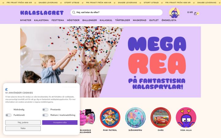 Screenshot of kalaslagret.se