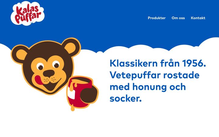 Screenshot of kalaspuffar.se