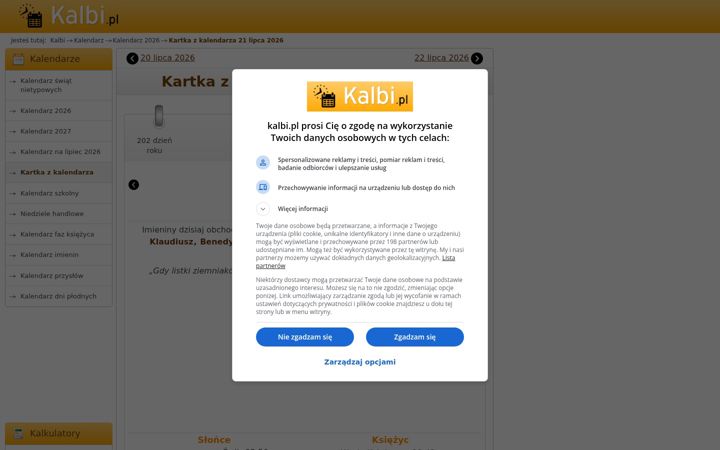 Screenshot of kalbi.pl