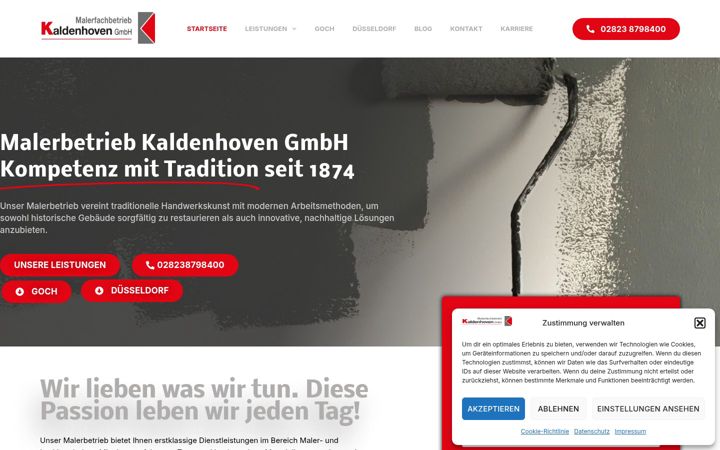 Screenshot of kaldenhoven.com