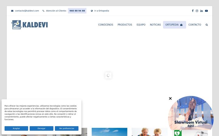 Screenshot of kaldevi.com