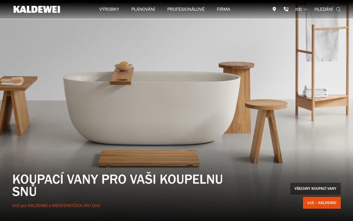 Screenshot of kaldewei.cz