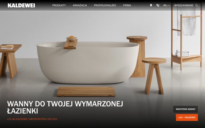 Screenshot of kaldewei.pl