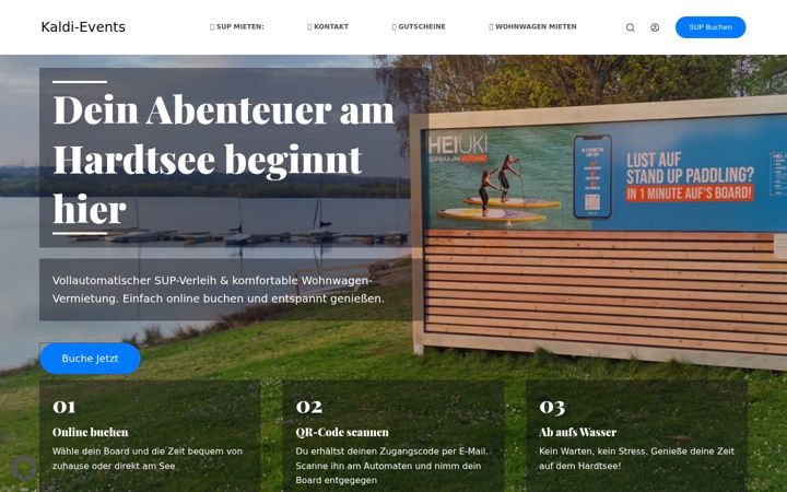 Screenshot of kaldi-events.de