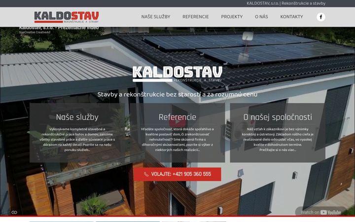Screenshot of kaldostav.sk