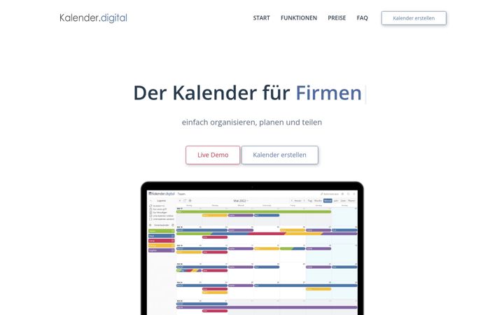 Képernyőkép: kalender.digital