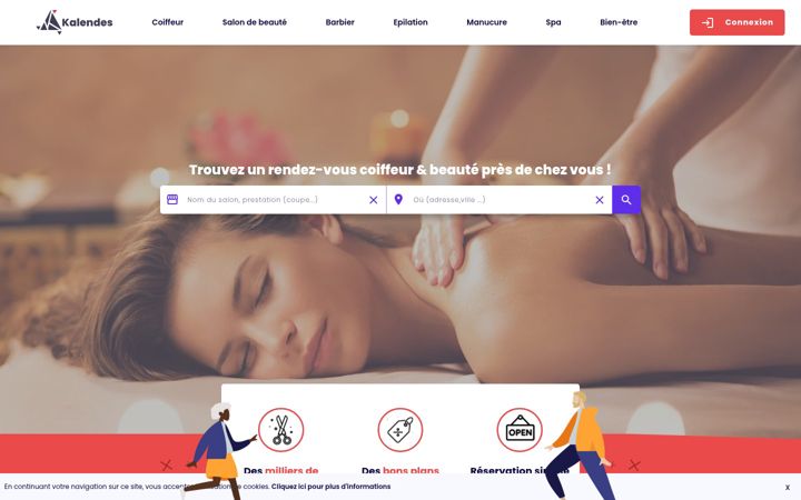 Screenshot of kalendes.com