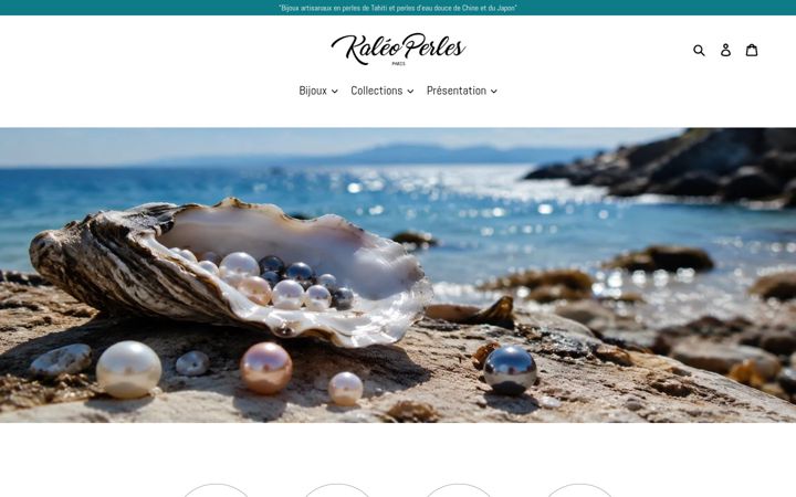 Screenshot of kaleoperles.com