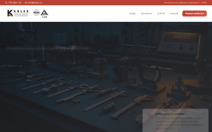Screenshot of kalex.cz