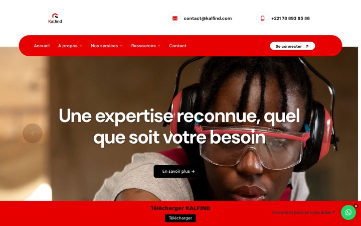 Screenshot of kalfind.com