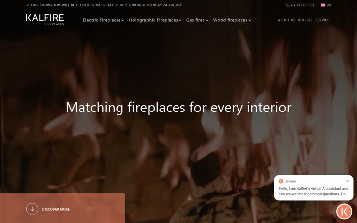 Screenshot of kalfire.com