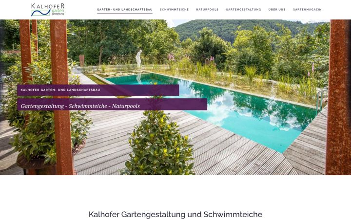 Screenshot of kalhofer-gartengestaltung.de