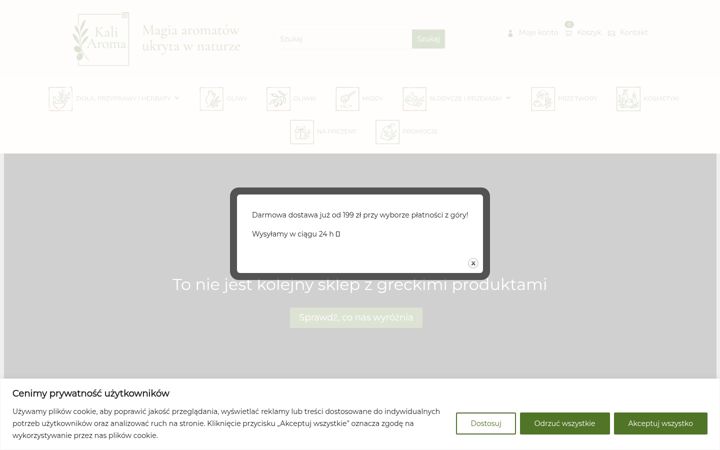 Screenshot of kaliaroma.pl