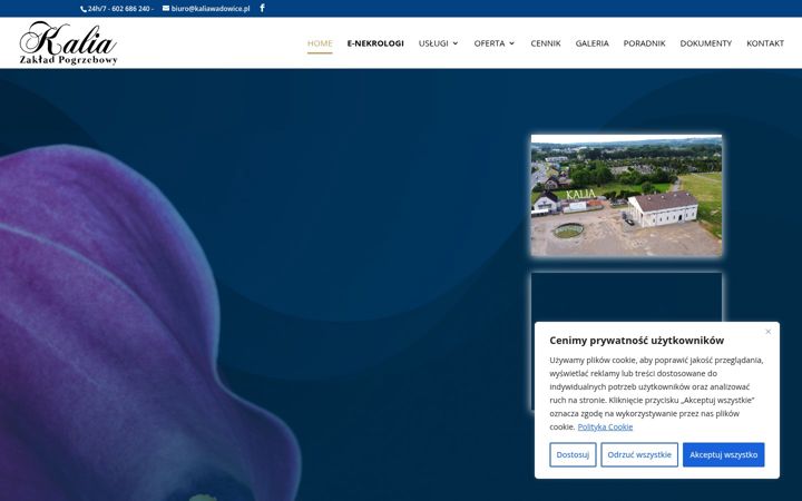 Screenshot of kaliawadowice.pl