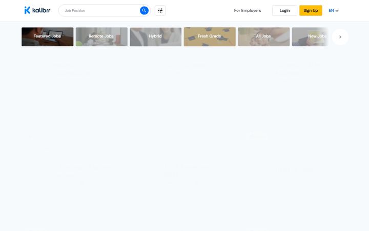 Screenshot of kalibrr.com