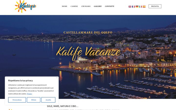 Screenshot of kalife-vacanze.it
